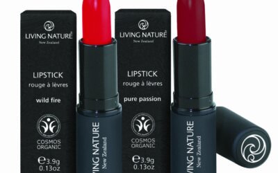 Living Nature Wild Fire & Pure Passion Lipsticks With Packaging
