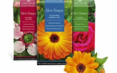 Living Nature takes natural steps to healthy skin Skin Steps Group Image With Calendula - High Res